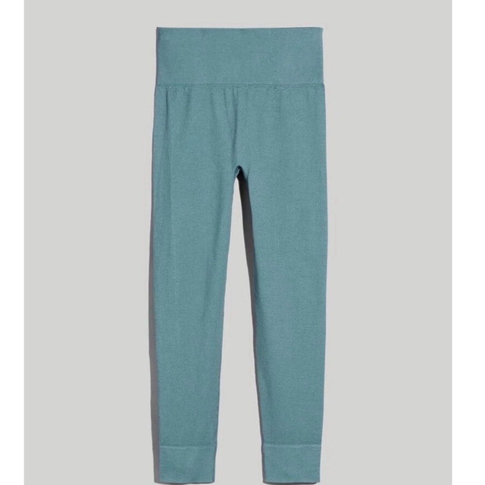 Madewell Ribbed Teal Leggings